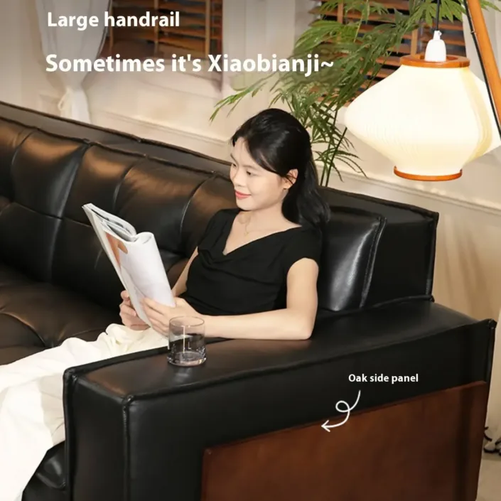 Globe Sofa - Top-Grain Leather American Vintage Solid Wood Sofa Globe Sofa - Top-Grain Leather American Vintage Solid Wood Sofa