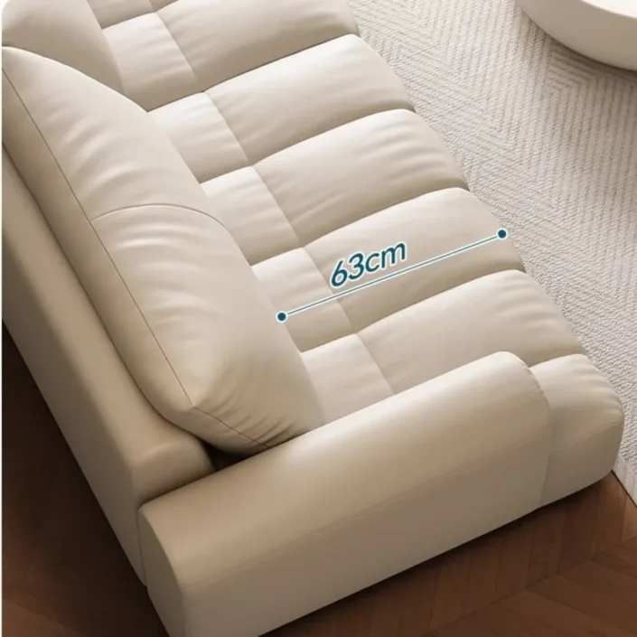 Globe Sofa - Pastry-shaped piano key genuine leather sofa Globe Sofa - Pastry-shaped piano key genuine leather sofa