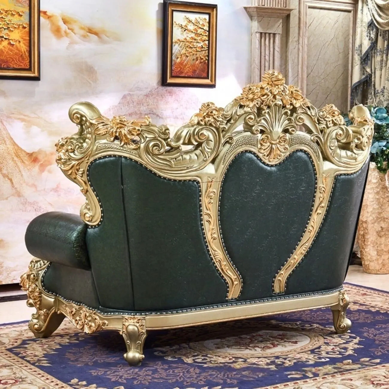 主图-05 Globe Sofa - European Luxury Top-Grain Cowhide Villa Sofa