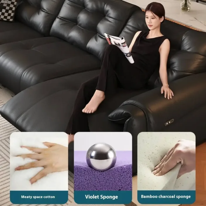 Globe Sofa - Multifunctional Electric Top-Grain Leather Sofa Globe Sofa - Multifunctional Electric Top-Grain Leather Sofa