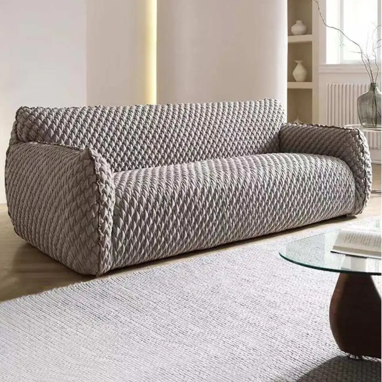 主图-05 Globe Sofa - Blue Fat Man Single Sofa Set