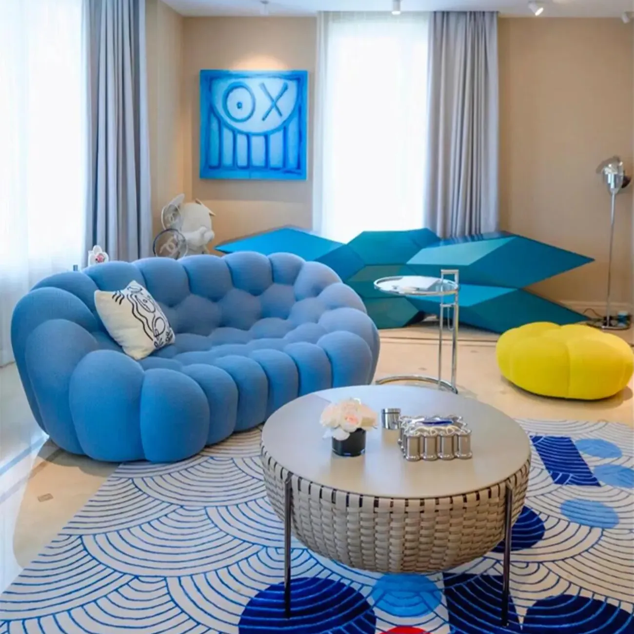 主图-05 Globe Sofa - Minimalist French Bubble Soccer Sofa