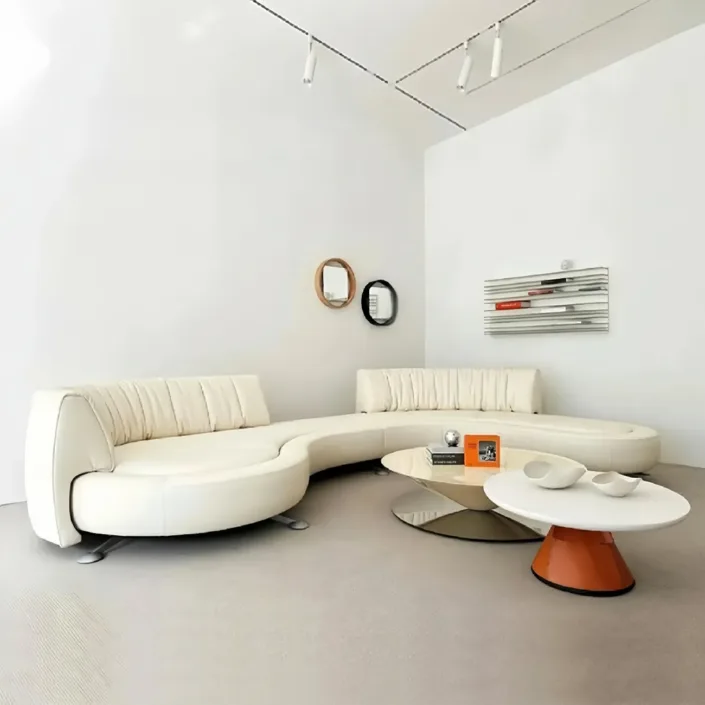 Globe Sofa - Curved-Back Sliding Track Sofa Globe Sofa - Curved-Back Sliding Track Sofa