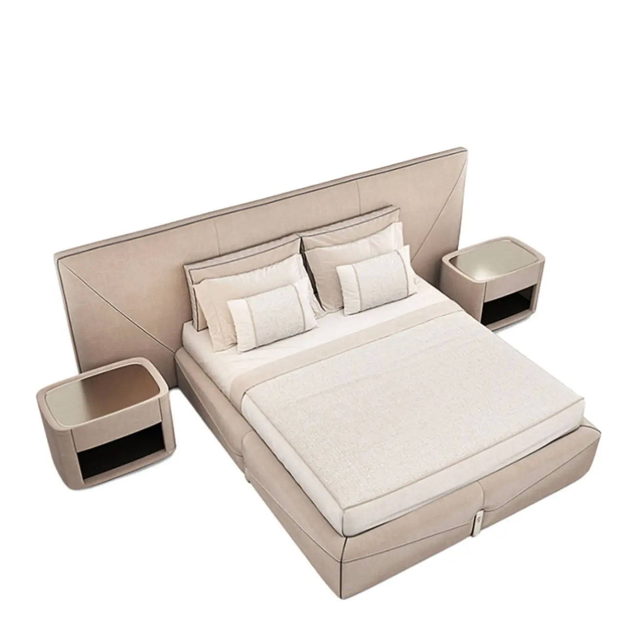 主图-051 Globe Sofa - Italian-Style Luxury Leather Envelope Bed