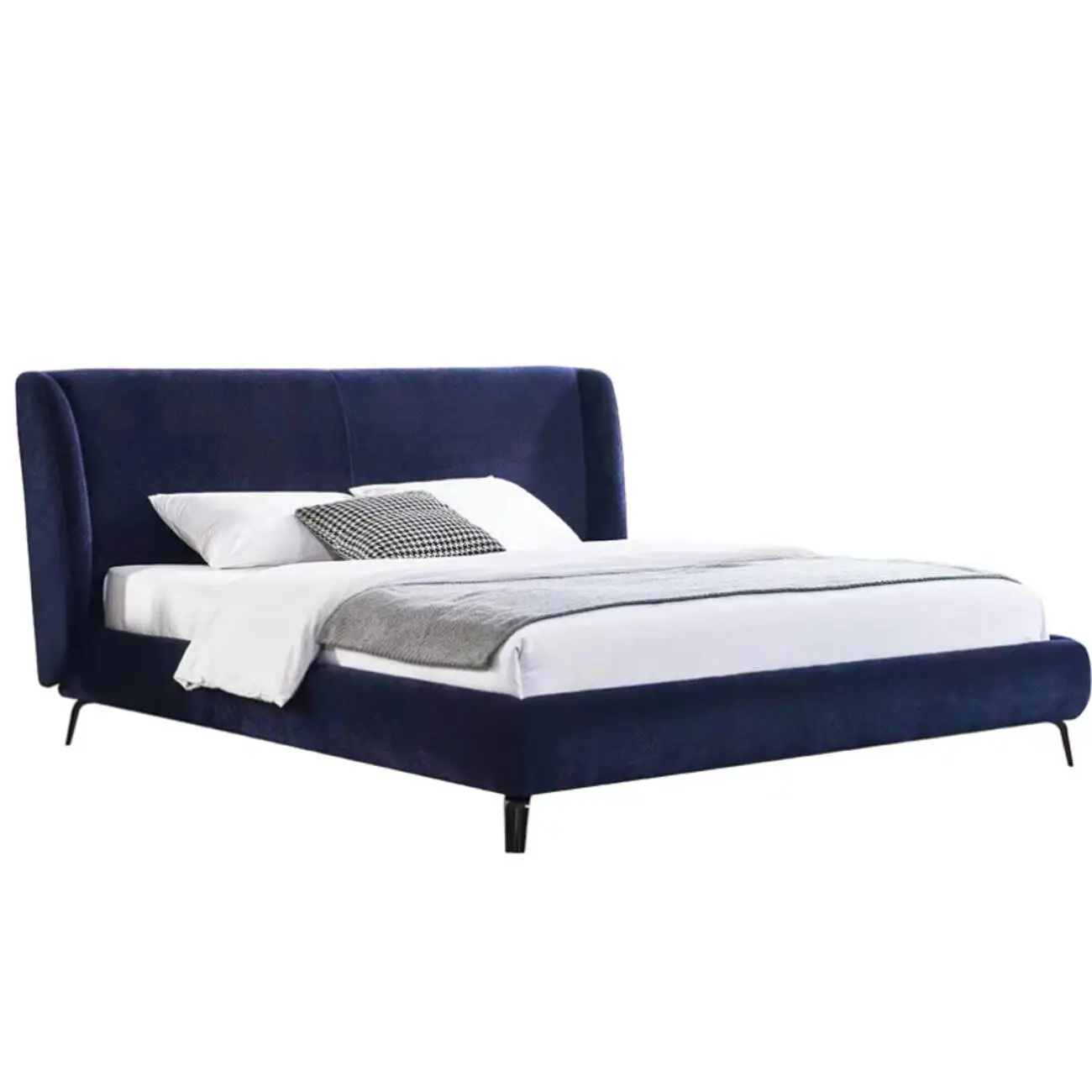 主图-06 Globe Sofa - Chenille Blend Italian-Style High-Back Upholstered Bed