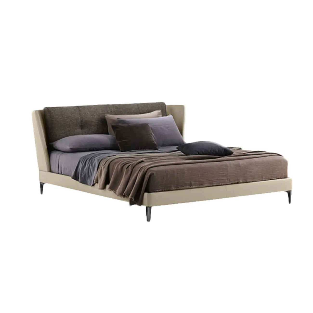 主图-06 Globe Sofa - Bretagne Bed in Italian Minimalist Genuine Leather