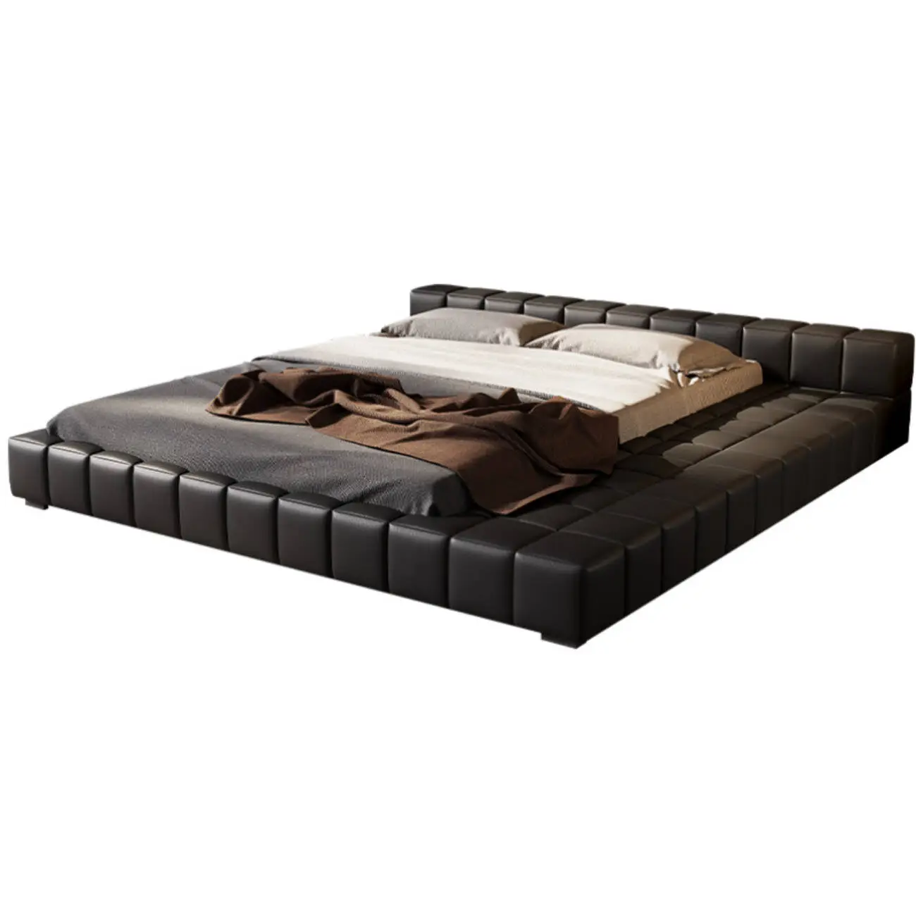 主图-06 Globe Sofa - Italian Minimalist Tatami Leather Bed