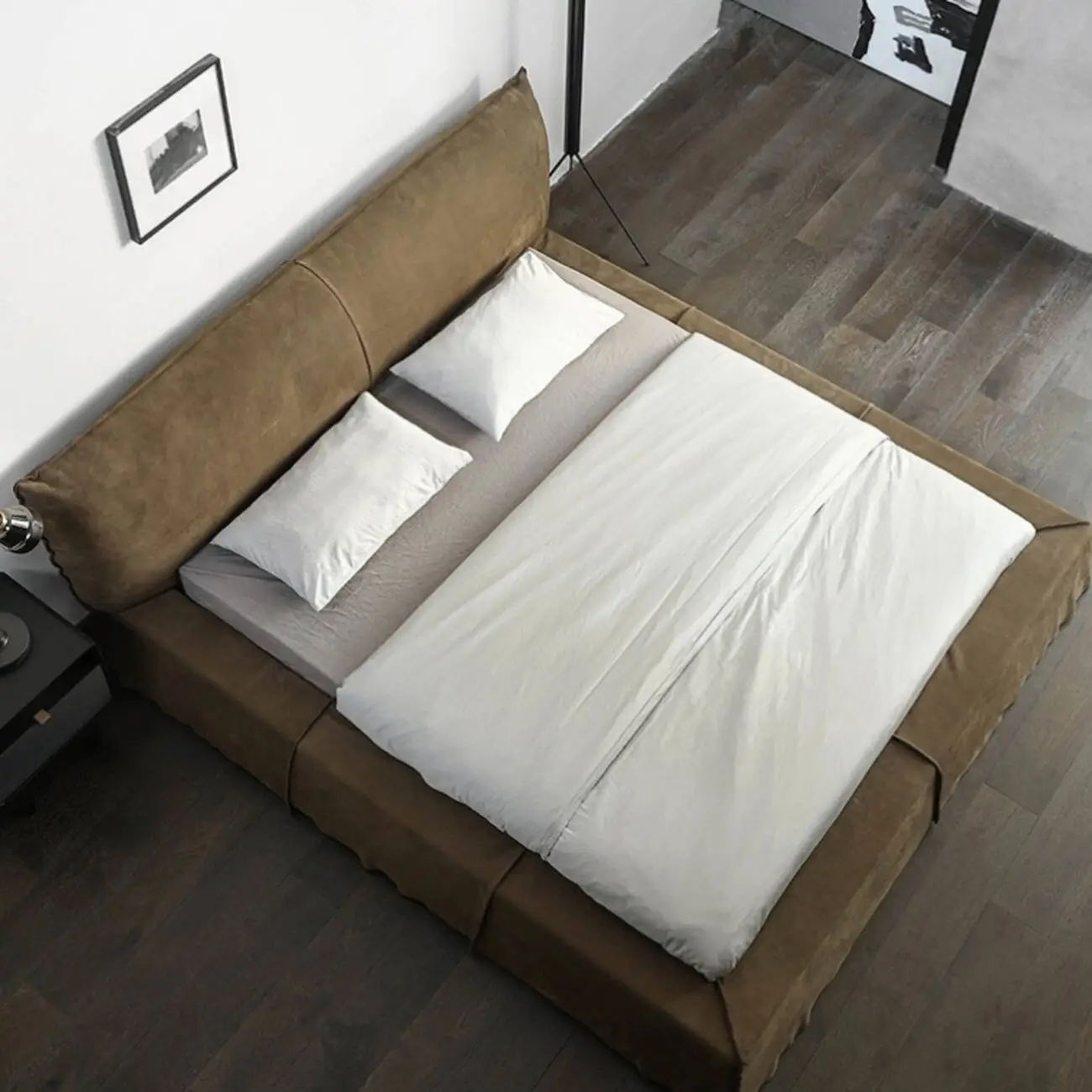 主图-06 Globe Sofa - Minimalist Design Microfiber Suede Fabric Paris Bed