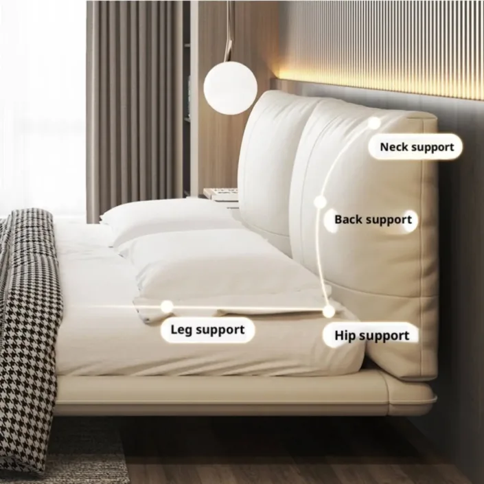 Globe Sofa - Floating-Style Italian Minimalist Leather Bed Globe Sofa - Floating-Style Italian Minimalist Leather Bed