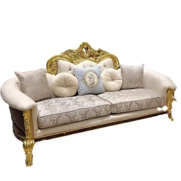 Globe Sofa - French-style Palace Solid Wood Carved Upholstered Sofa of Noble Luxury Globe Sofa - French-style Palace Solid Wood Carved Upholstered Sofa of Noble Luxury