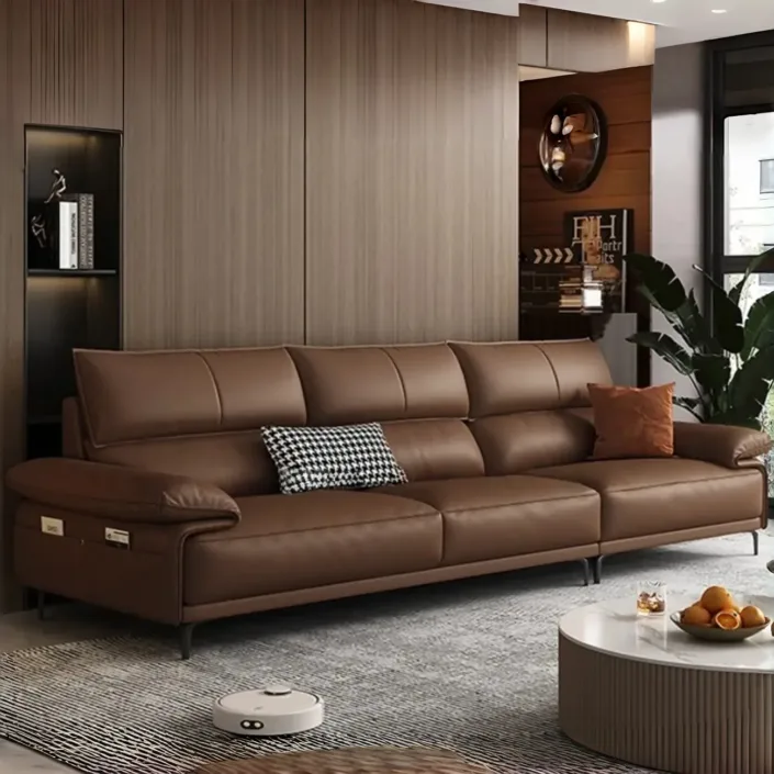 Globe Sofa - Italian Elegance and Light Luxury Leather Sofa Globe Sofa - Italian Elegance and Light Luxury Leather Sofa