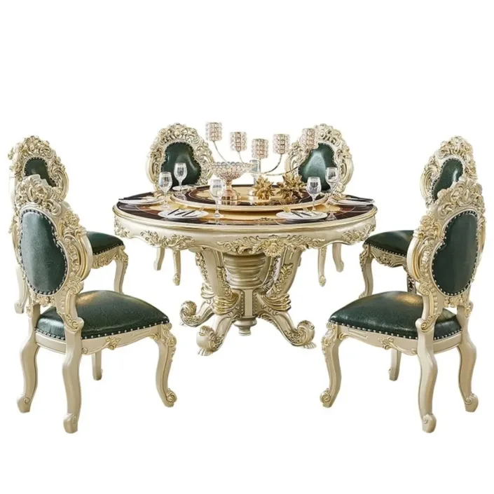 Globe Sofa - European-style Villa Dining Table And Chairs Globe Sofa - European-style Villa Dining Table And Chairs