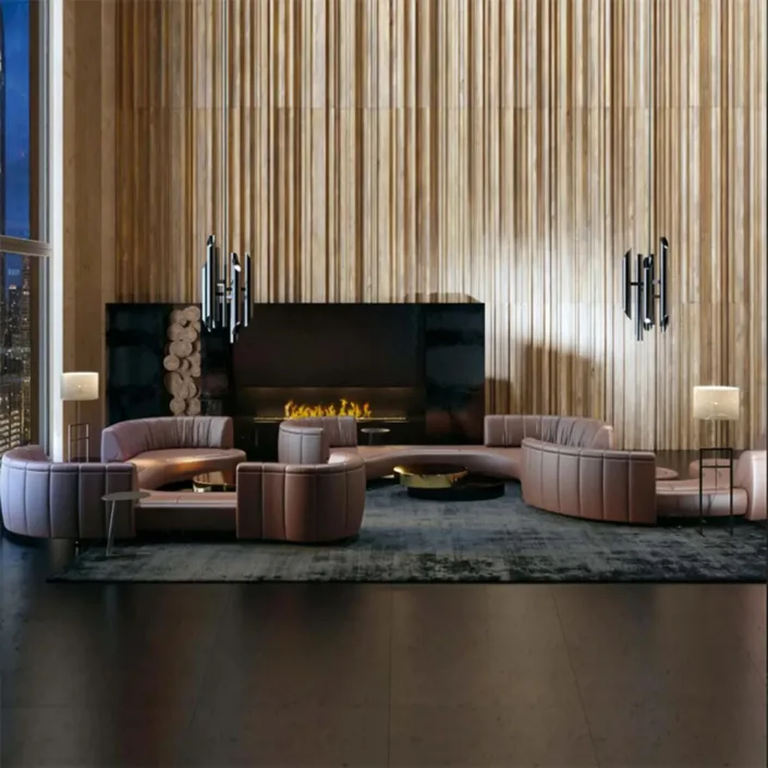 Globe Sofa - Curved-Back Sliding Track Sofa Globe Sofa - Curved-Back Sliding Track Sofa