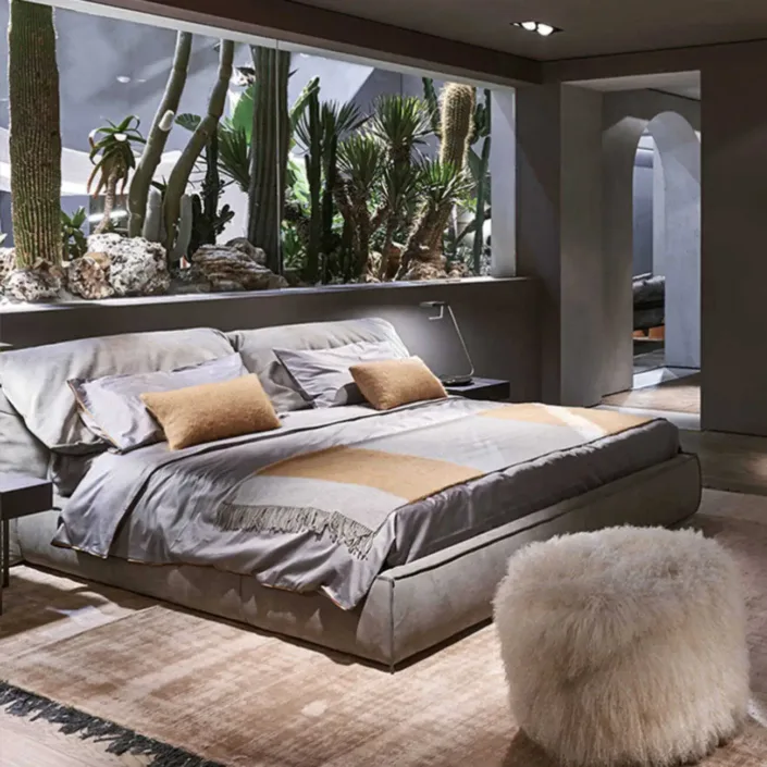 Globe Sofa - Luxury Modern Master Bedroom Elephant Ear Bed Globe Sofa - Luxury Modern Master Bedroom Elephant Ear Bed