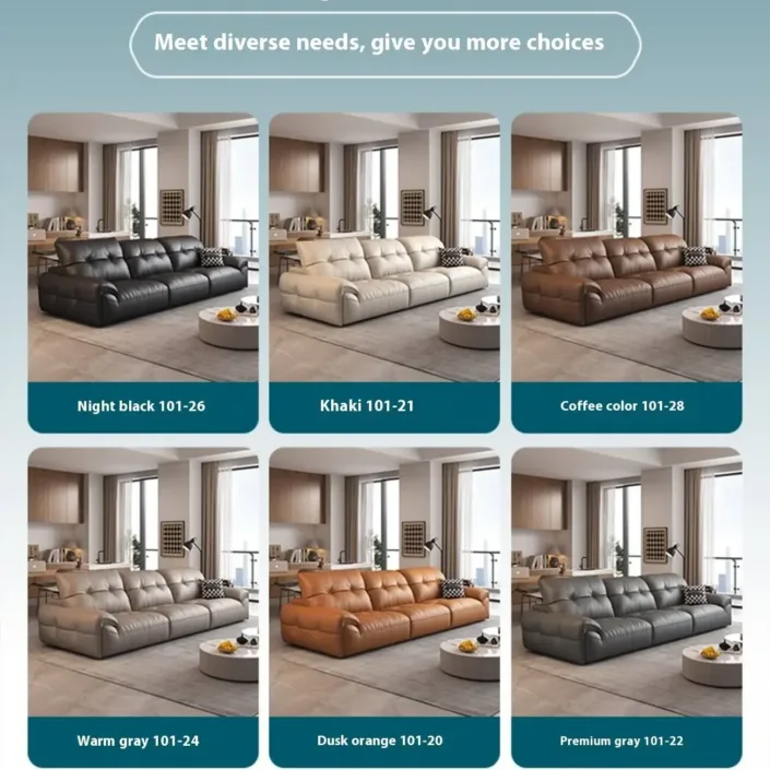 Globe Sofa - High-back adjustable genuine leather sofa Globe Sofa - High-back adjustable genuine leather sofa