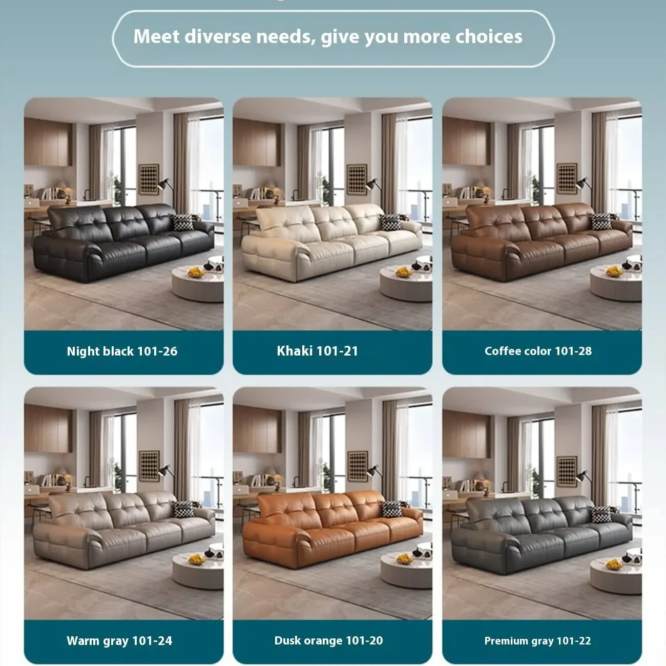 主图-07 Globe Sofa - High-back adjustable genuine leather sofa