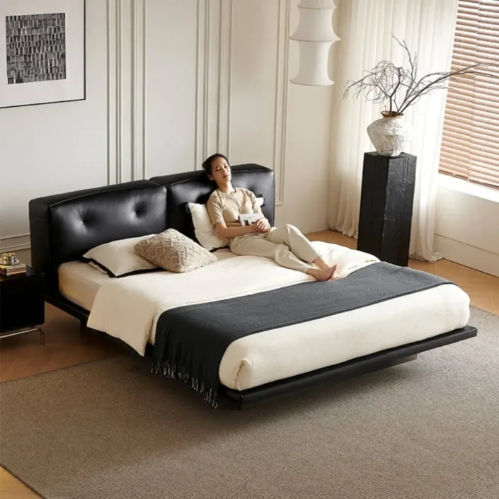 Globe Sofa - Dylan Italian Minimalist Genuine Leather Bed Globe Sofa - Dylan Italian Minimalist Genuine Leather Bed