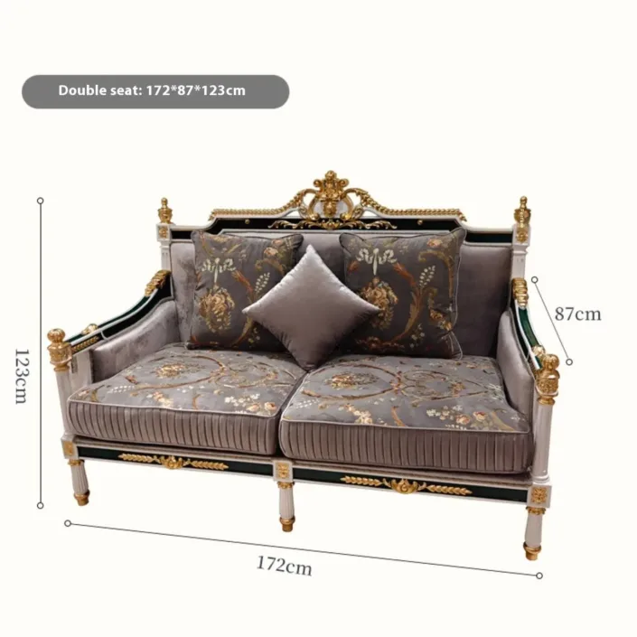 Globe Sofa - French-Style Light Luxury Palace Upholstered Sofa Globe Sofa - French-Style Light Luxury Palace Upholstered Sofa