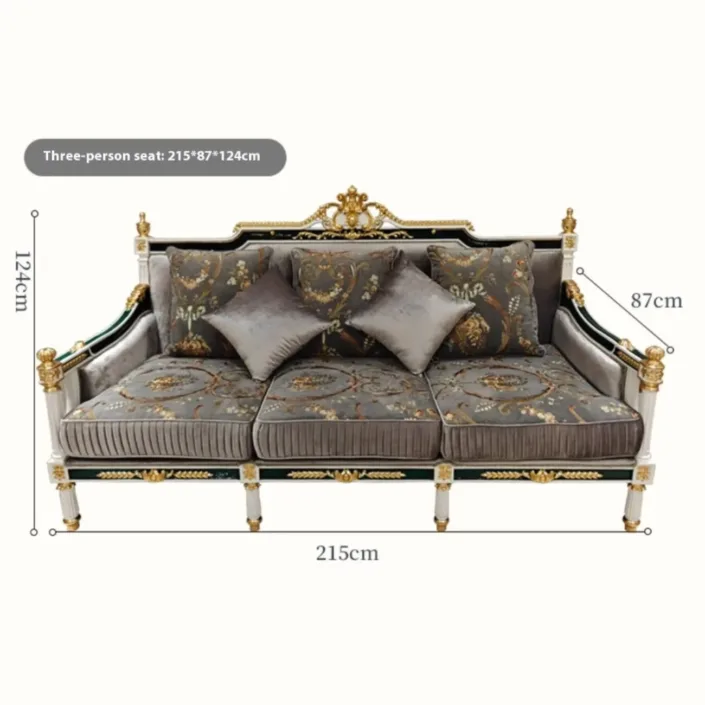 Globe Sofa - French-Style Light Luxury Palace Upholstered Sofa Globe Sofa - French-Style Light Luxury Palace Upholstered Sofa
