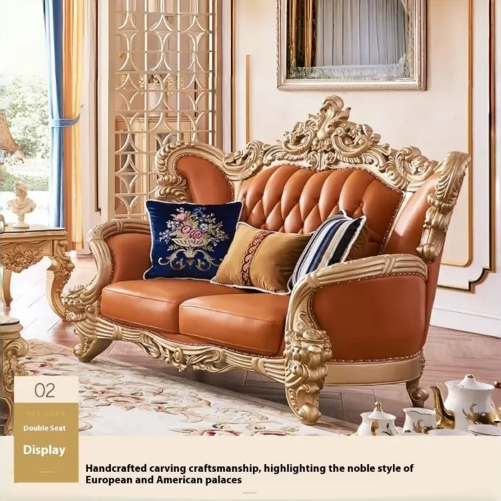 Globe Sofa - European Luxury Palace Villa Solid Wood Sofa Globe Sofa - European Luxury Palace Villa Solid Wood Sofa