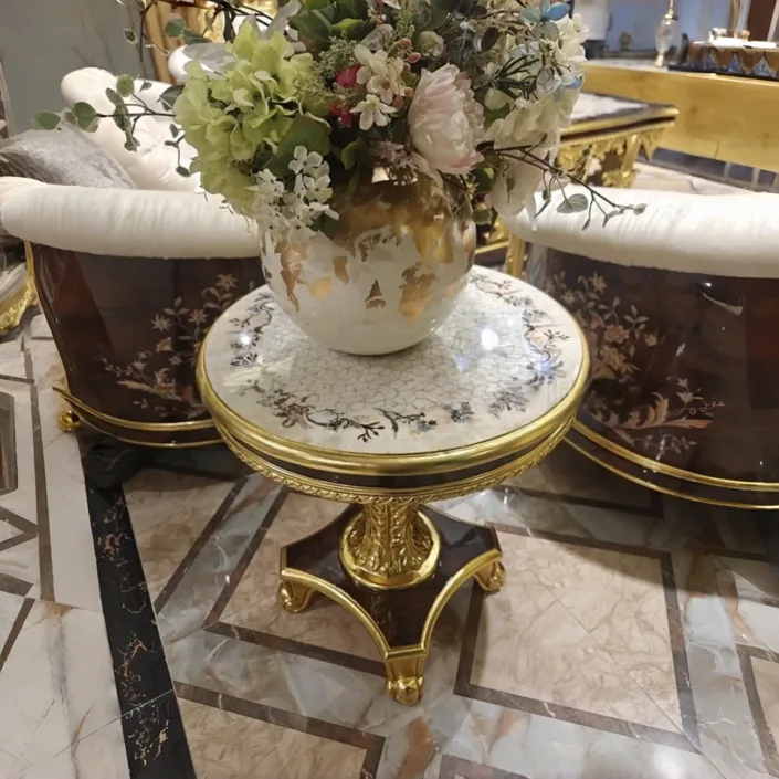 Globe Sofa - French-style Palace Solid Wood Carved Upholstered Sofa of Noble Luxury Globe Sofa - French-style Palace Solid Wood Carved Upholstered Sofa of Noble Luxury