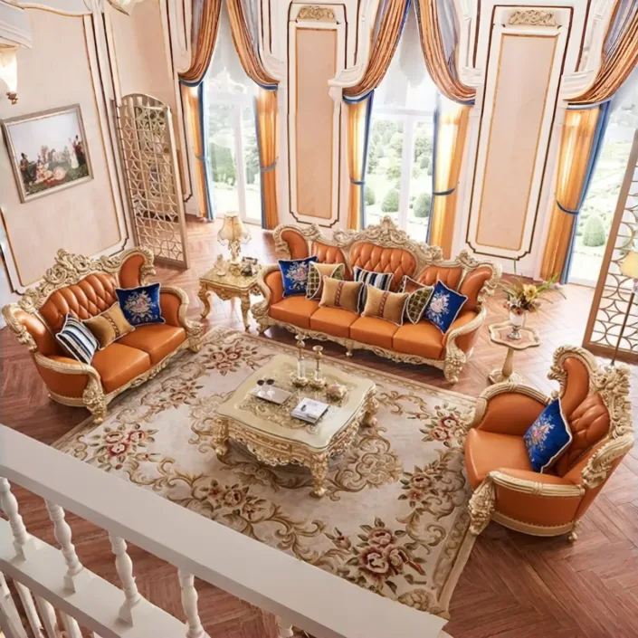 Globe Sofa - European Luxury Palace Villa Solid Wood Sofa Globe Sofa - European Luxury Palace Villa Solid Wood Sofa