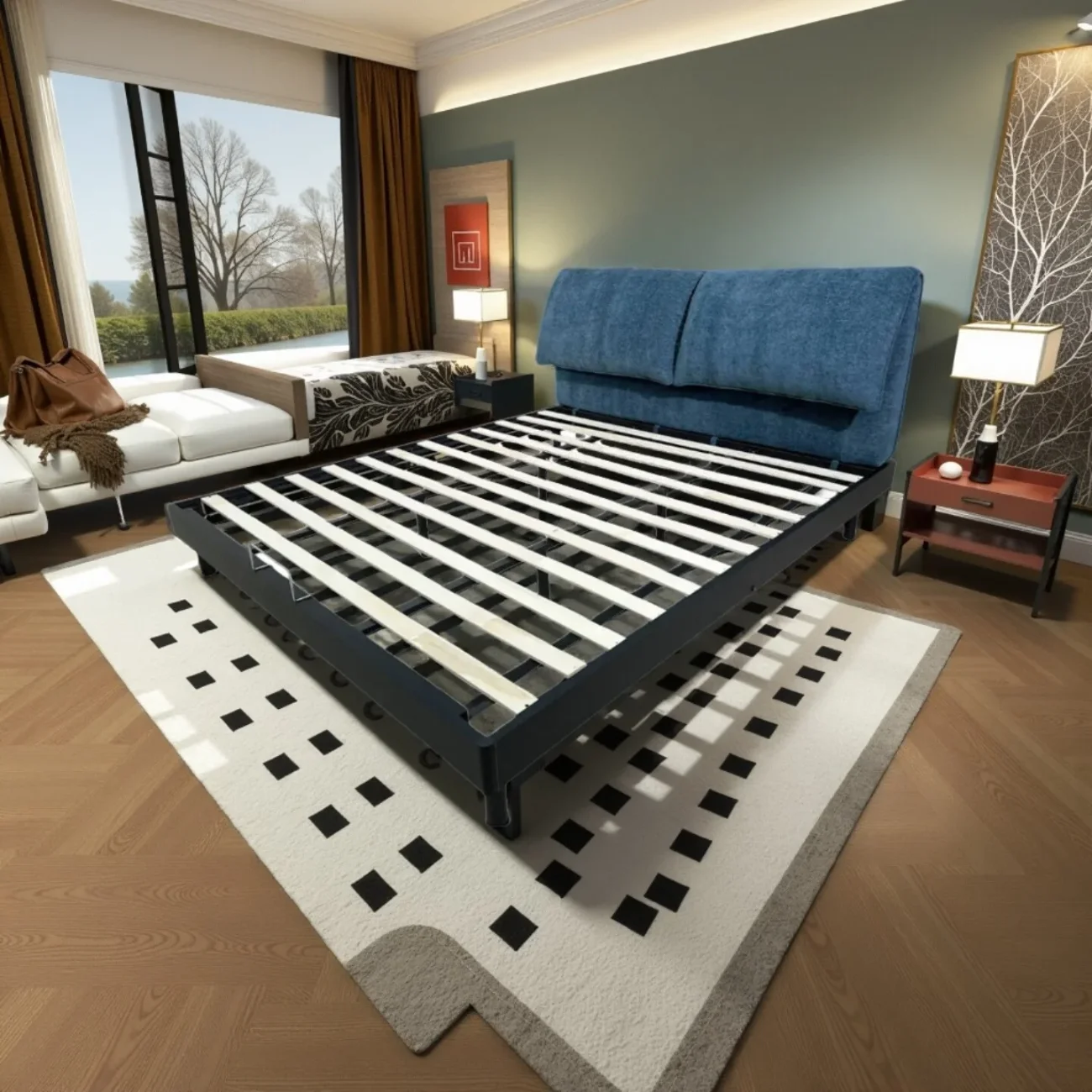 主图3 Globe Sofa - Popular Scandinavian Minimalist Bedroom Bed