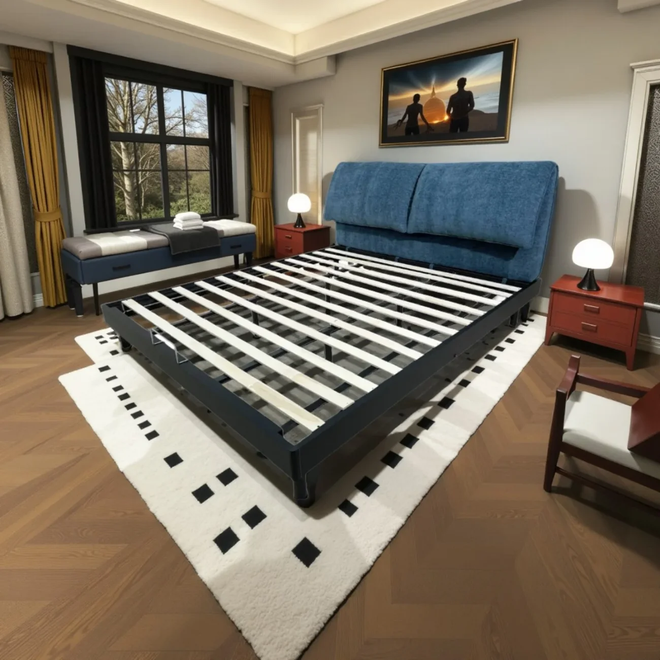 主图4 Globe Sofa - Popular Scandinavian Minimalist Bedroom Bed
