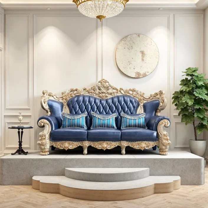 Globe Sofa - European Luxury Solid Wood Carved Villa Sofa Globe Sofa - European Luxury Solid Wood Carved Villa Sofa