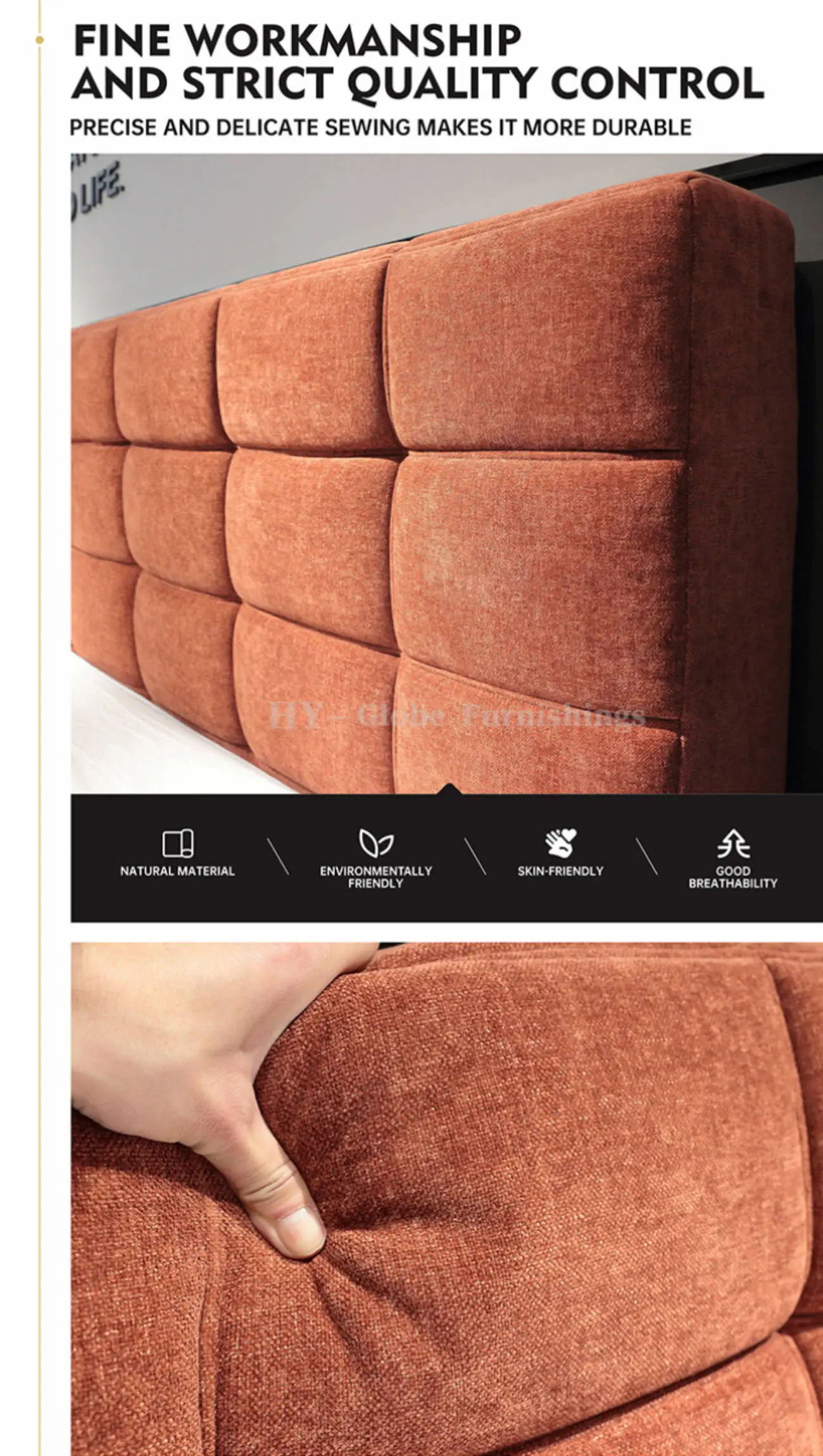 Globe Sofa - Popular Scandinavian Minimalist Double Bed