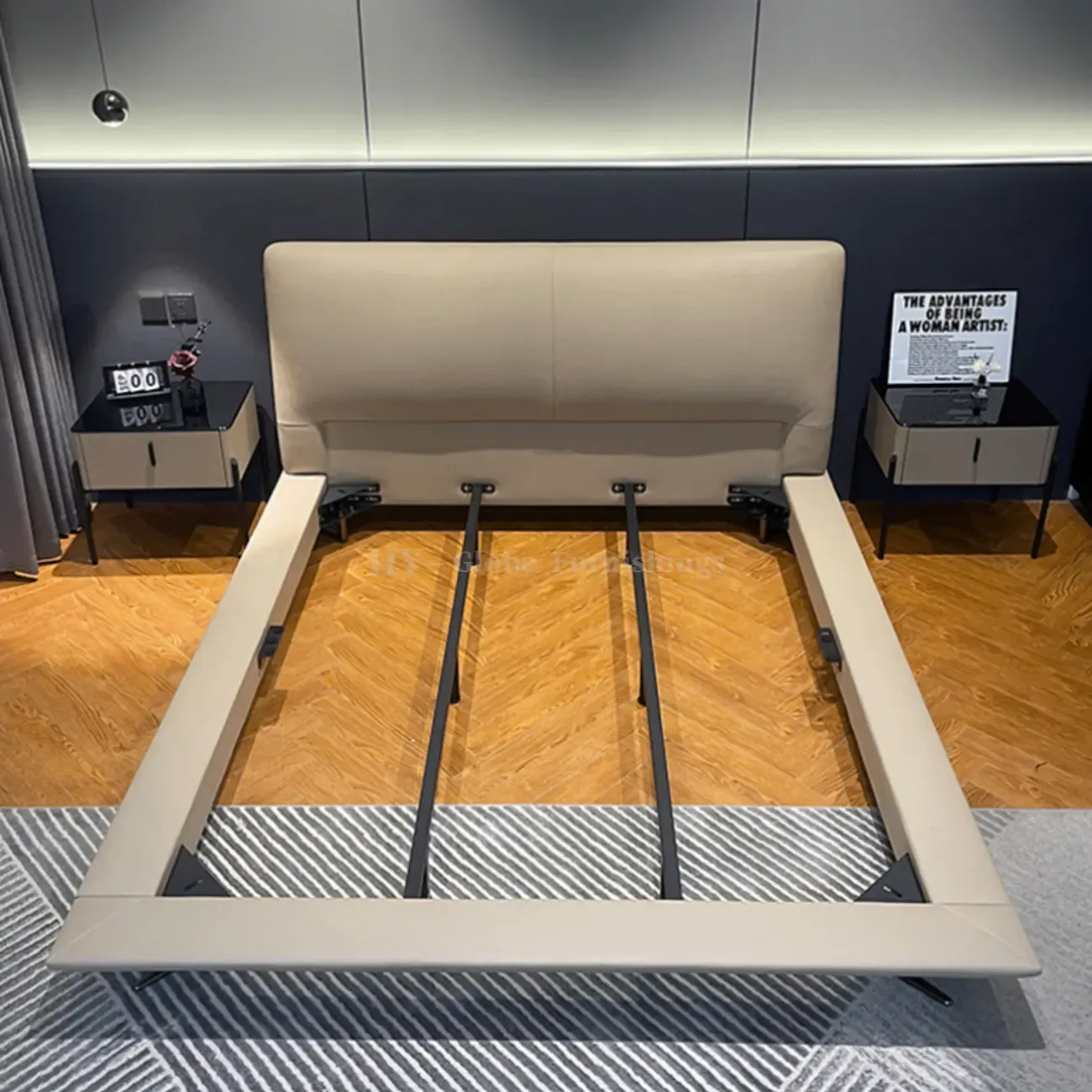 详情-13 Globe Sofa - Italian Minimalist Genuine Leather Starry Sky Bed